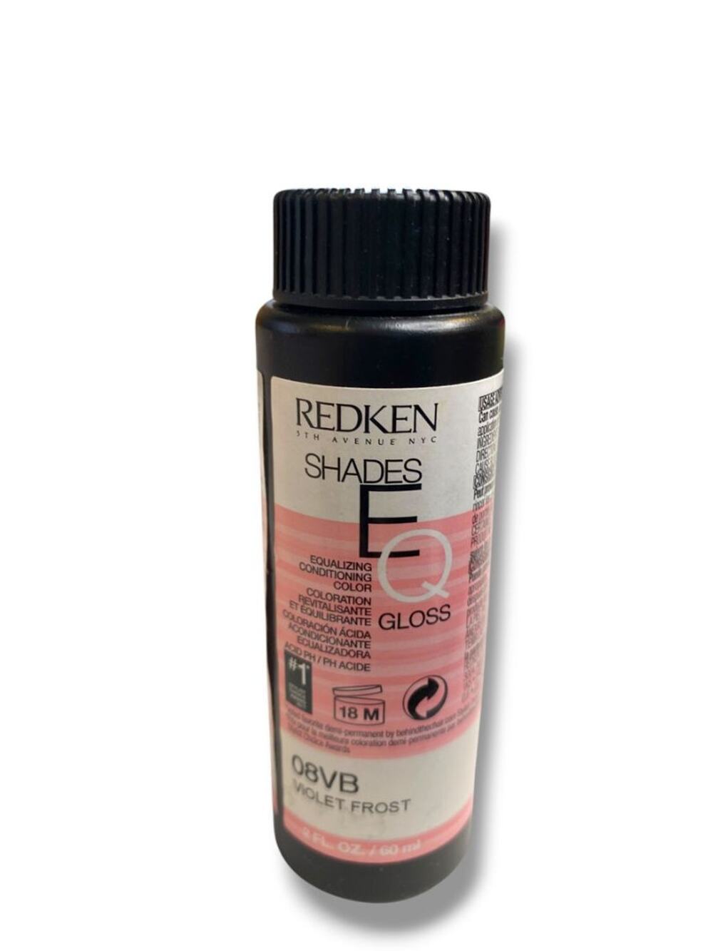 Redken New Shades EQ Gloss Equalizing Conditioner 08VB Violet Frost 2oz